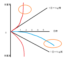 正月太り-説明図
